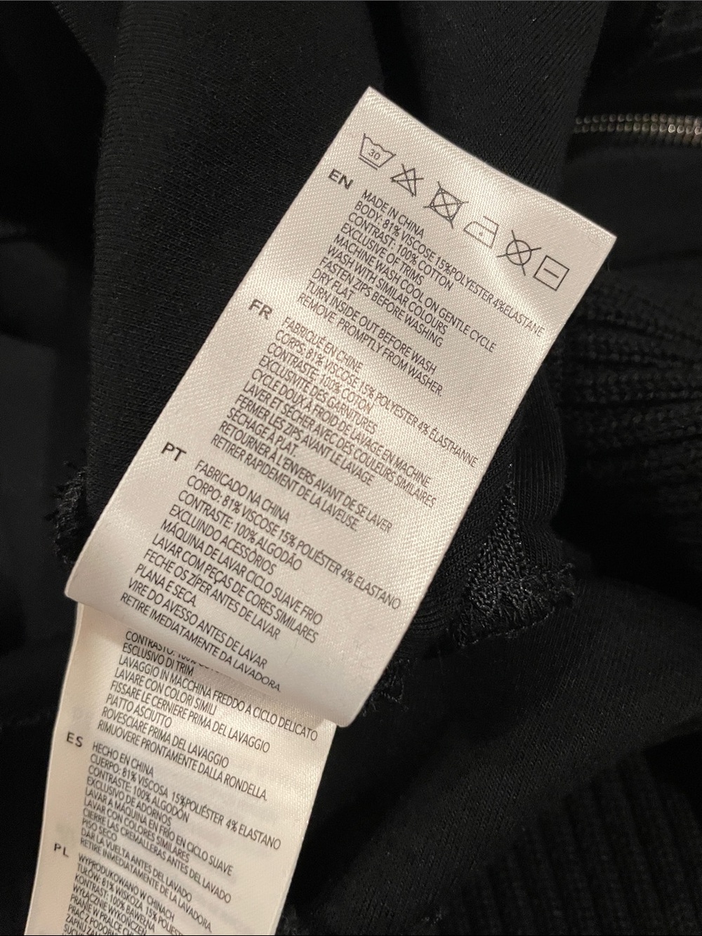 VARLEY Barker High Neck Black DoubleSoft Sweatshirt Size Large, NWT - Picture 8 of 11